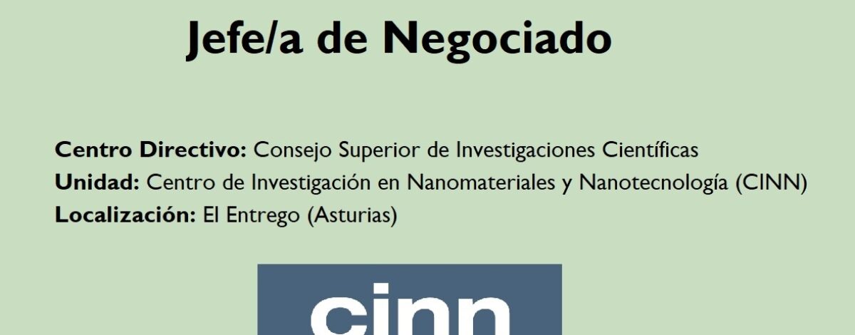 jefe negociado